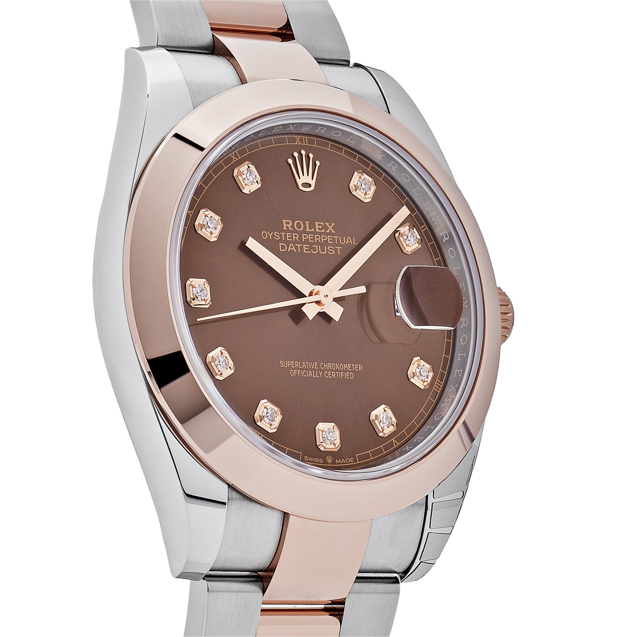 Rolex Datejust 126301 Rose Gold Stainless Steel Chocolate Diamond Dial (2023)