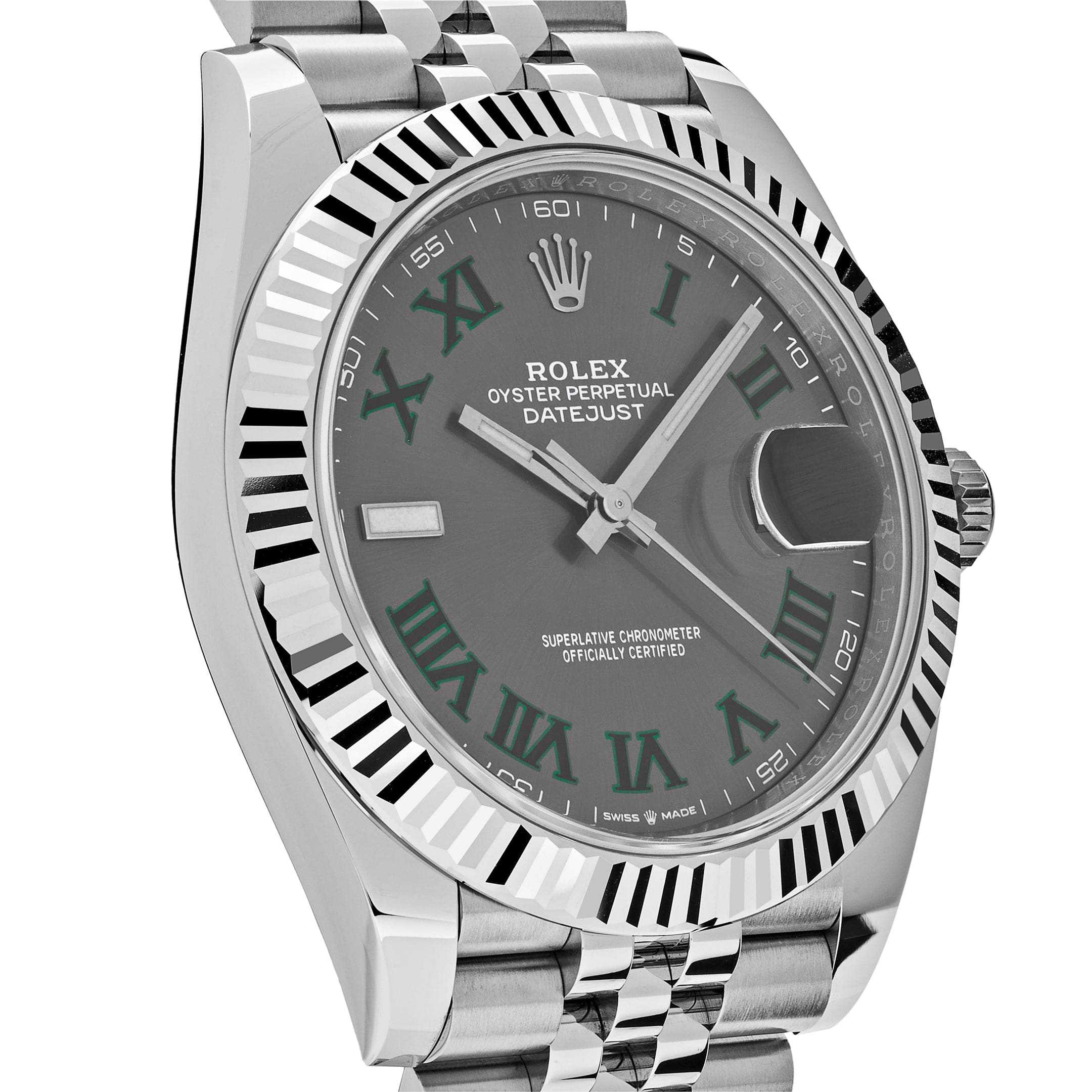 Rolex Datejust 126334 'Wimbledon' Stainless Steel Slate Dial Jubilee (2022)