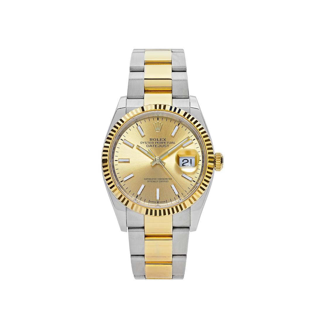 Rolex Datejust 126333 Stainless Steel Yellow Gold Champagne Dial Oyster