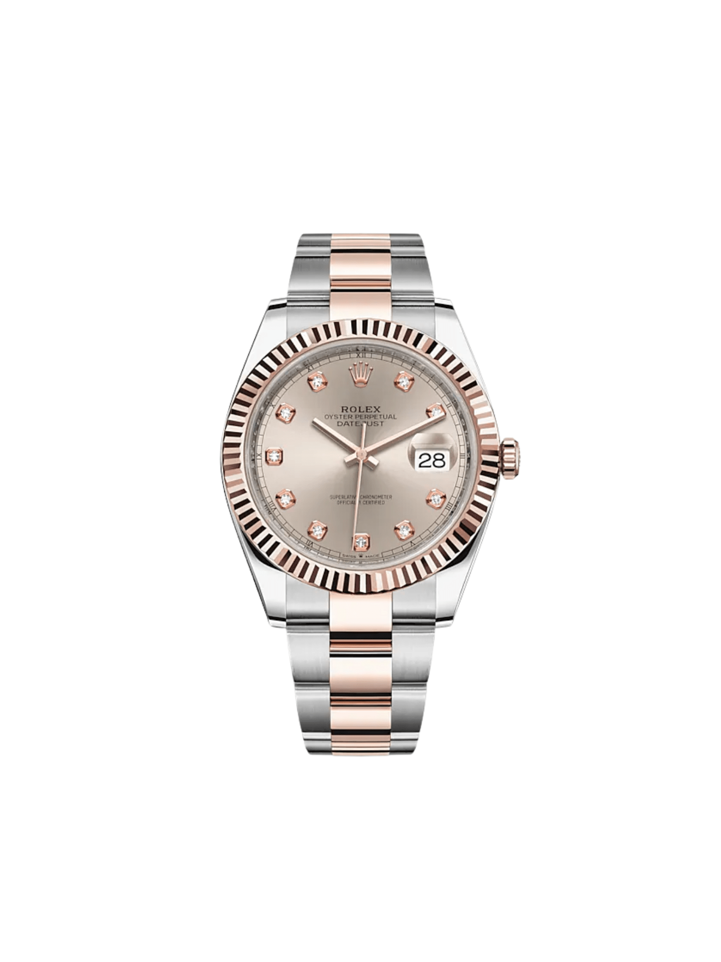 Rolex Datejust 126331 Rose Gold Stainless Steel Sundust Diamond Dial (2022)