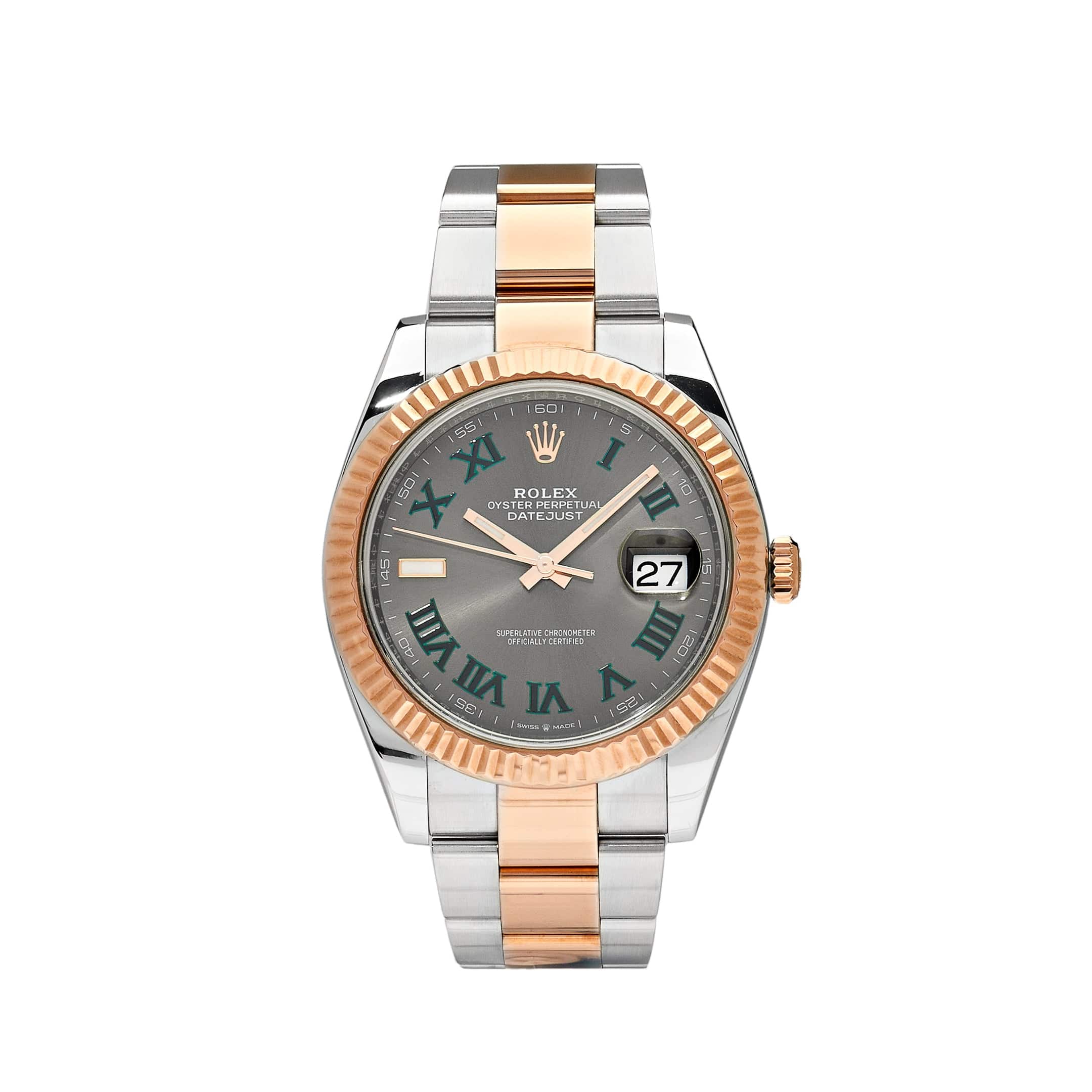Rolex Datejust 126331 'Wimbledon' Rose Gold Stainless Steel