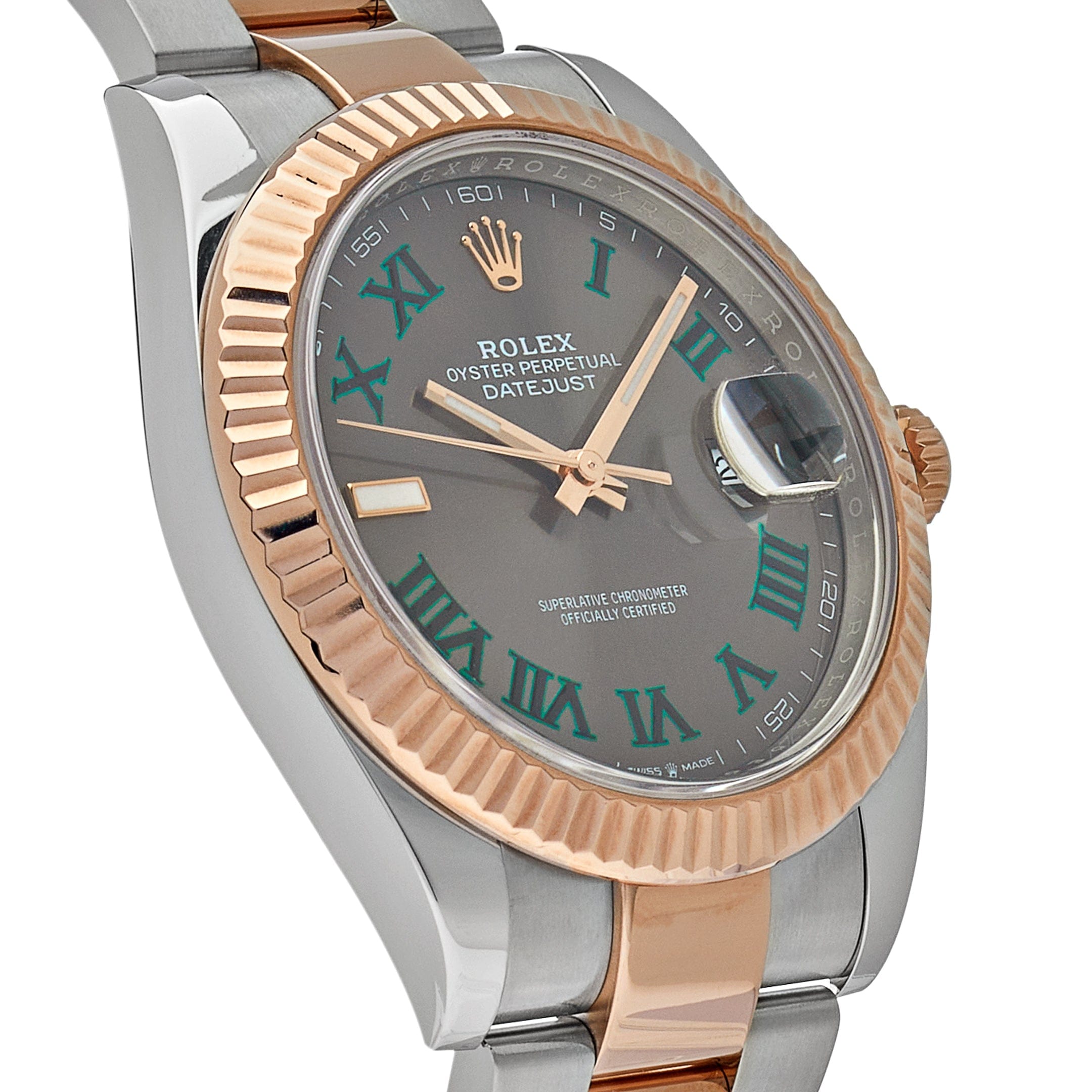 Rolex Datejust 126331 'Wimbledon' Rose Gold Stainless Steel