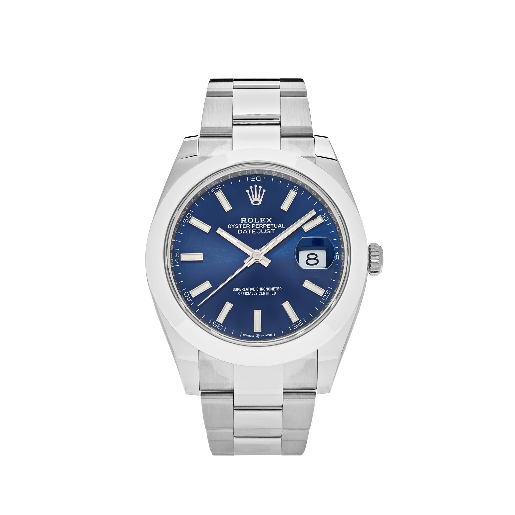 Rolex Datejust 126300 Stainless Steel Blue Dial Oyster