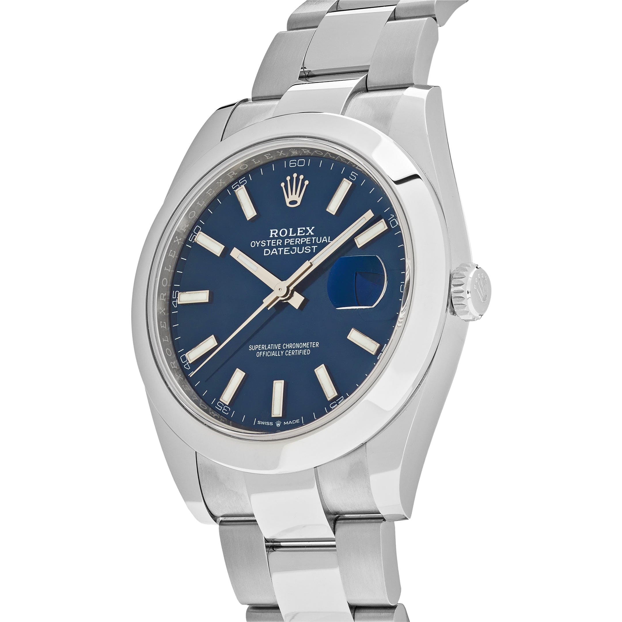 Rolex Datejust 126300 Stainless Steel Blue Dial Oyster