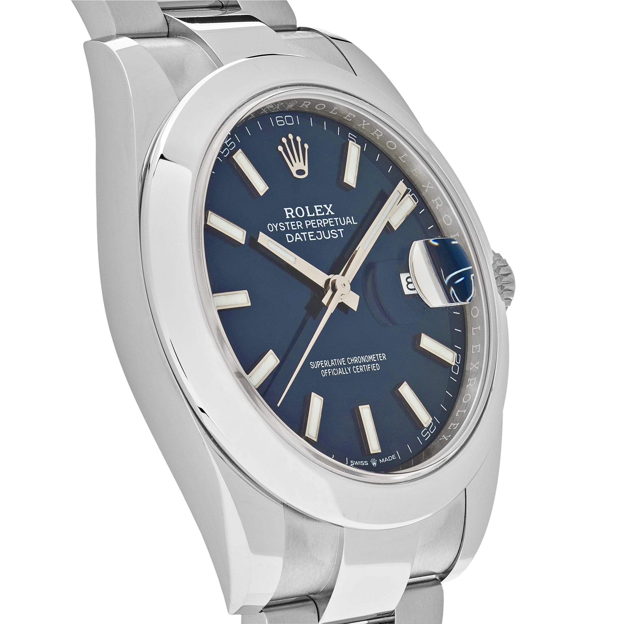 Rolex Datejust 126300 Stainless Steel Blue Dial Oyster