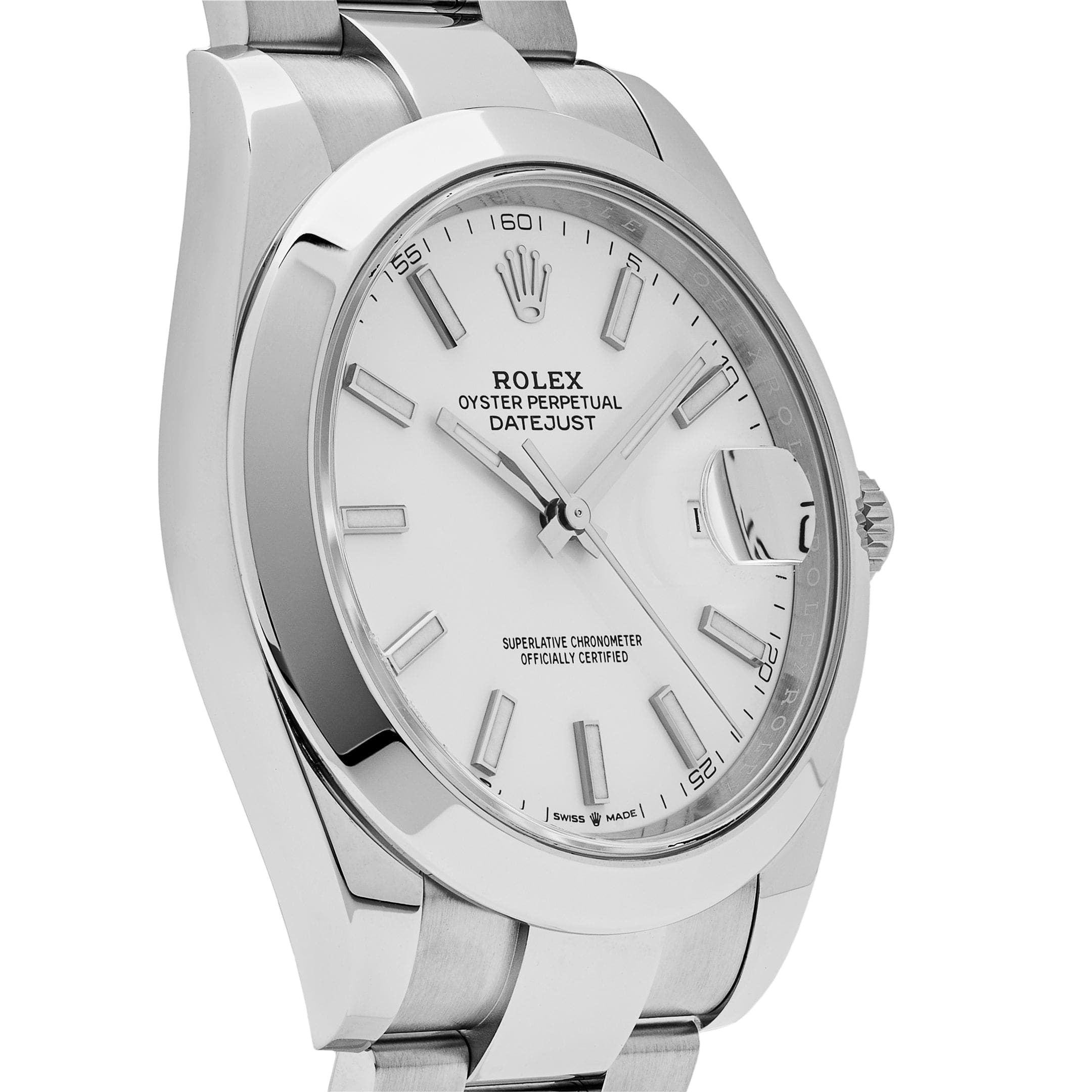 Rolex Datejust 126300 Stainless Steel White Dial Oyster