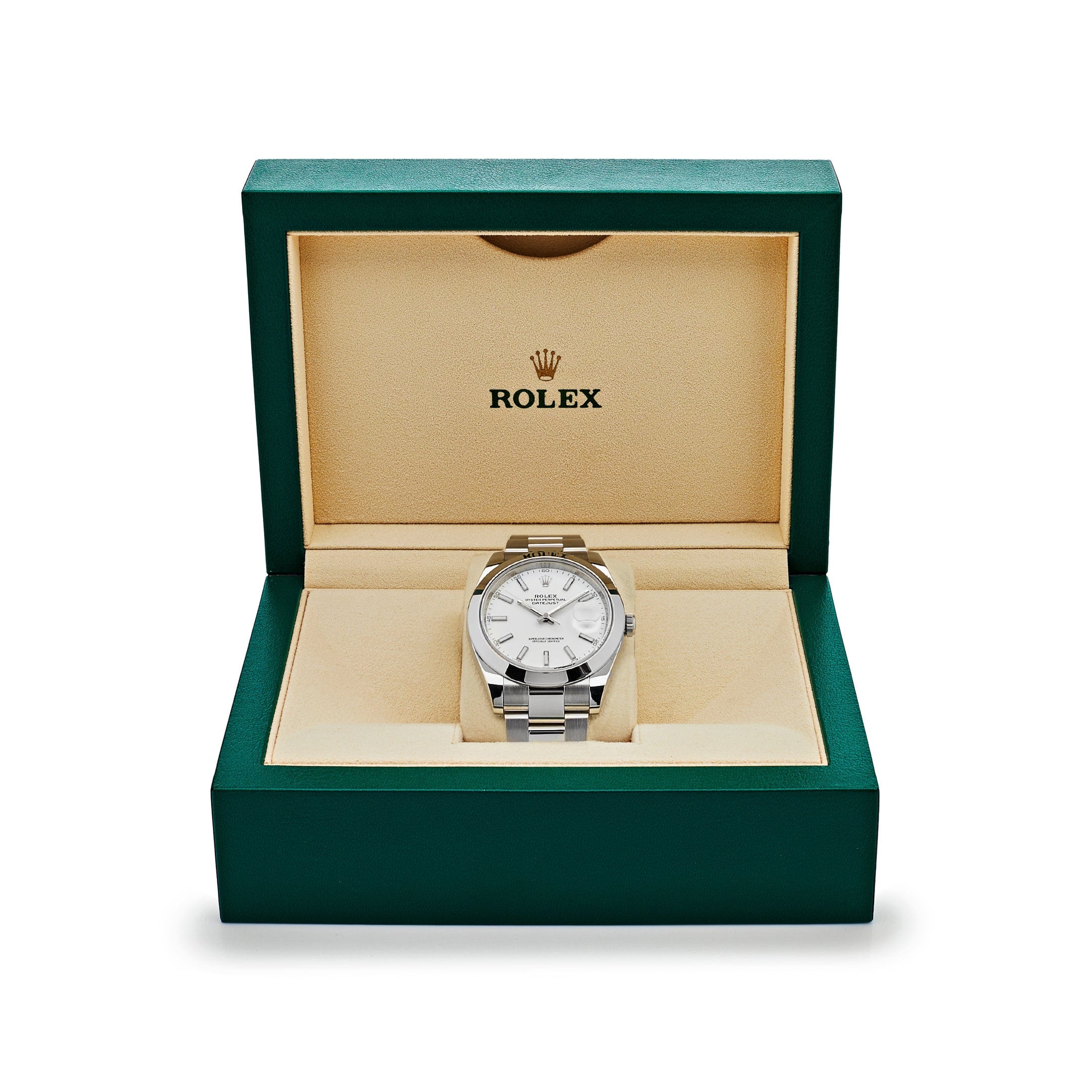 Rolex Datejust 126300 Stainless Steel White Dial Oyster