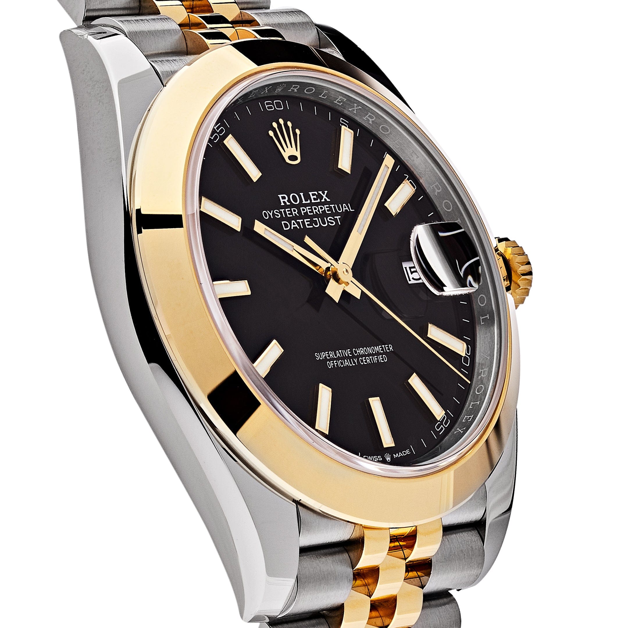 Rolex Datejust 126303 Stainless Steel Yellow Gold Black Dial Jubilee (2022)