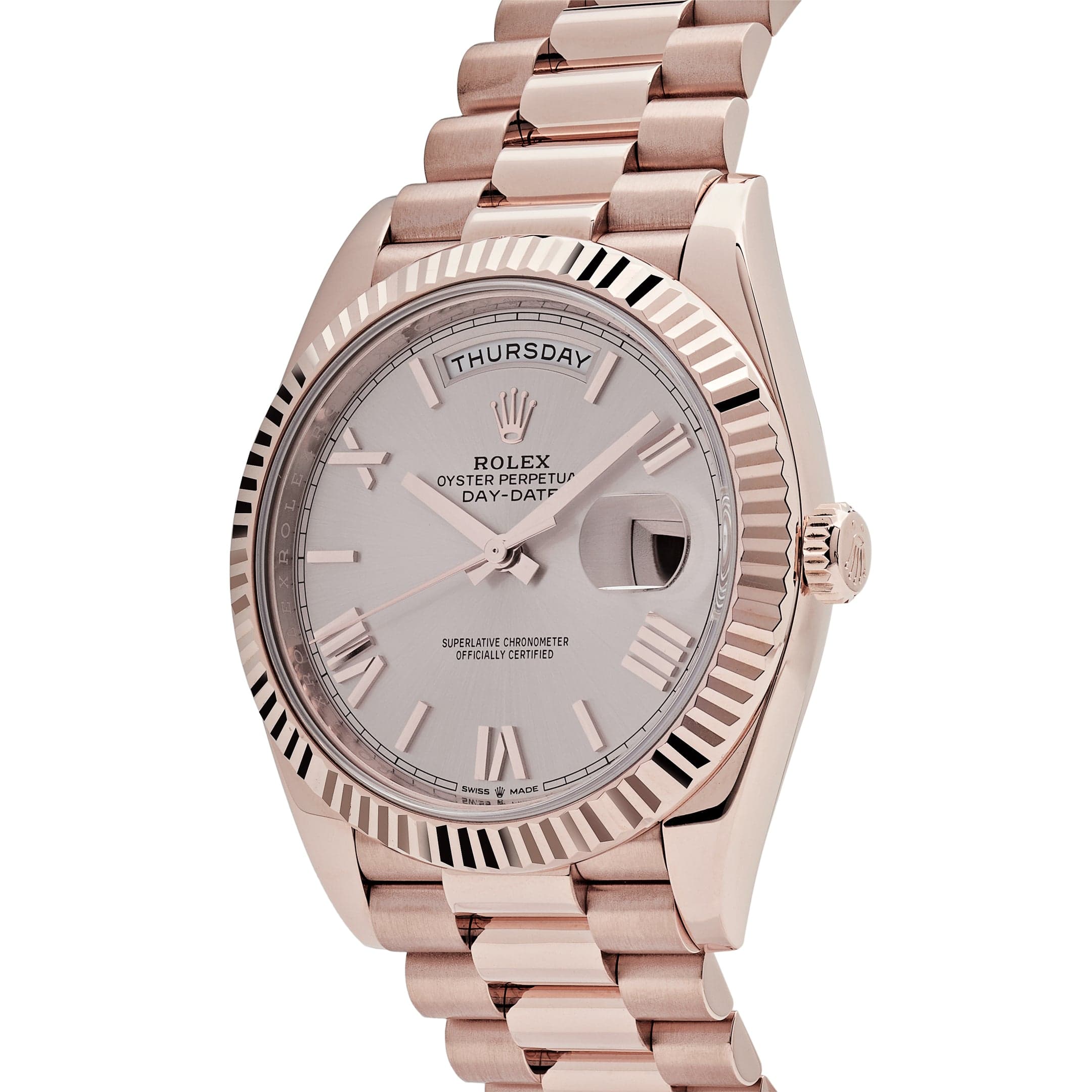 Rolex Day-Date 228235 Rose Gold Sundust Roman Dial (2023)
