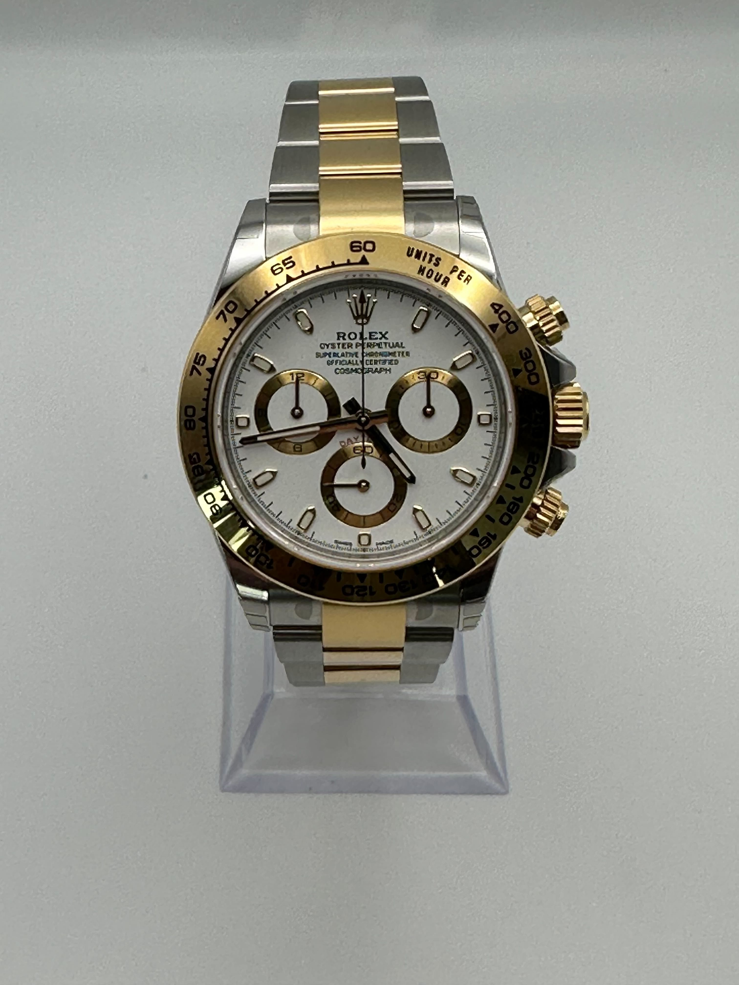 Rolex Daytona 116503 Two-Tone Yellow Gold Stainless Steel White Dial