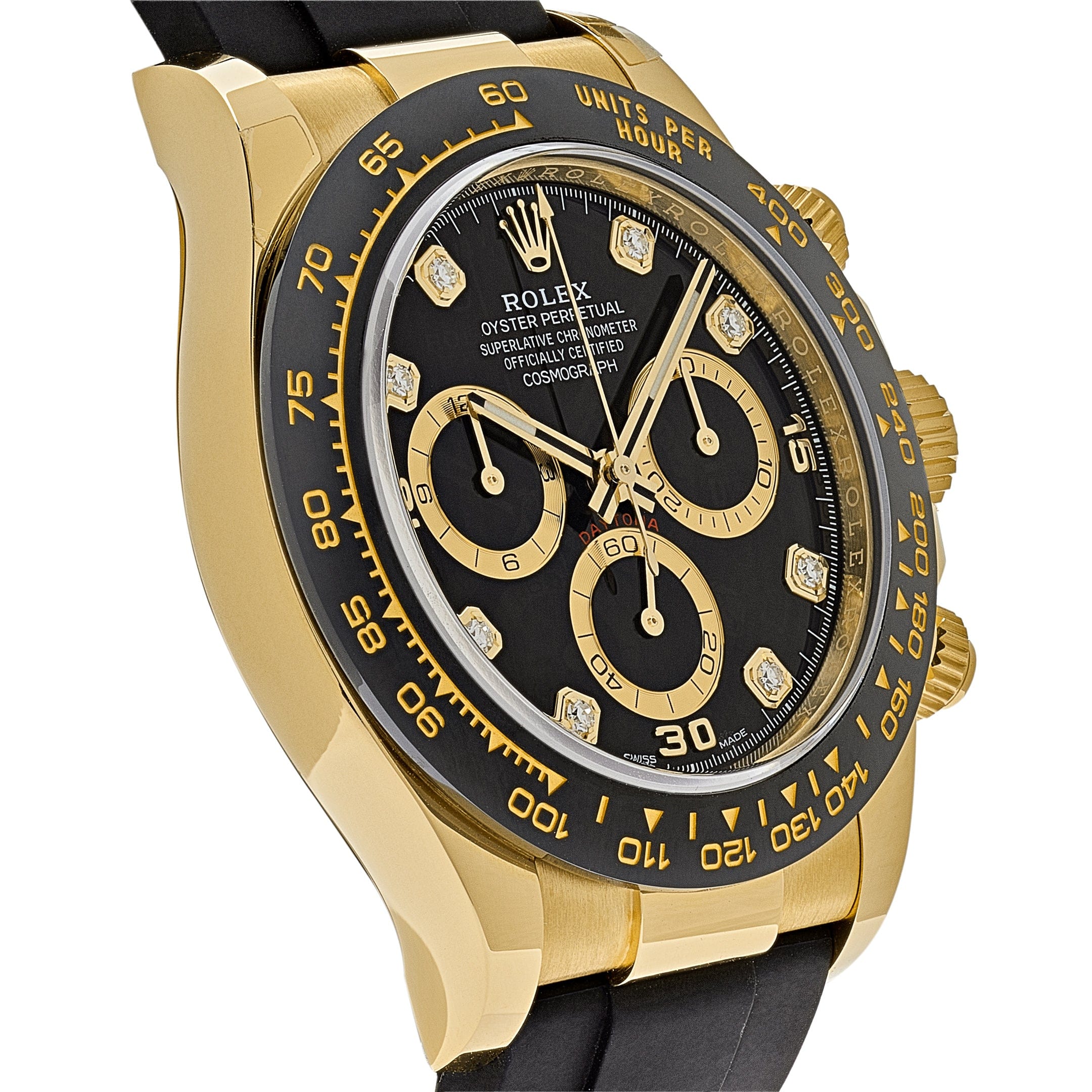 Rolex Daytona 116518LN Yellow Gold Black Diamond Dial (2021)