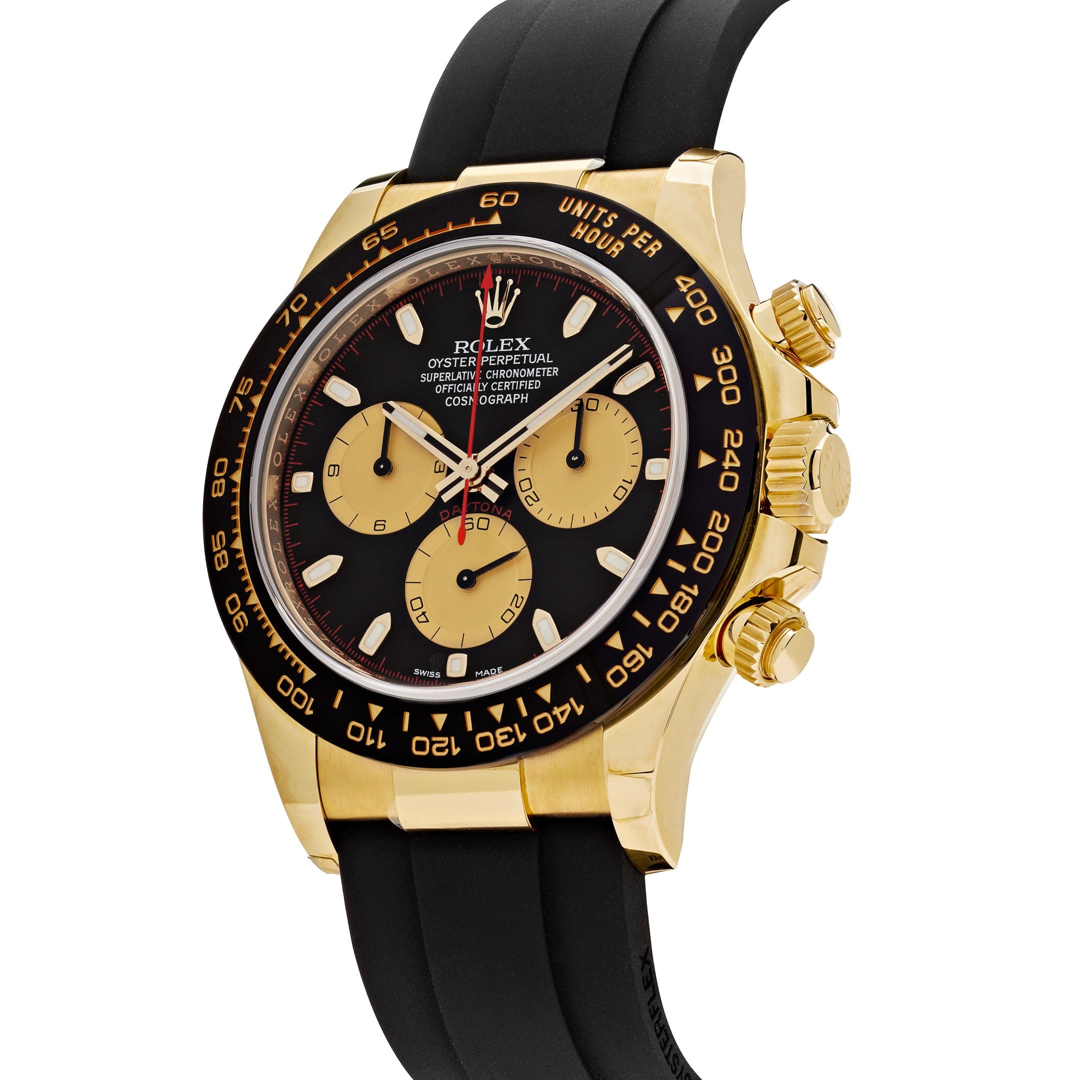Rolex Daytona 116518LN 'Paul Newman' Yellow Gold Black Dial