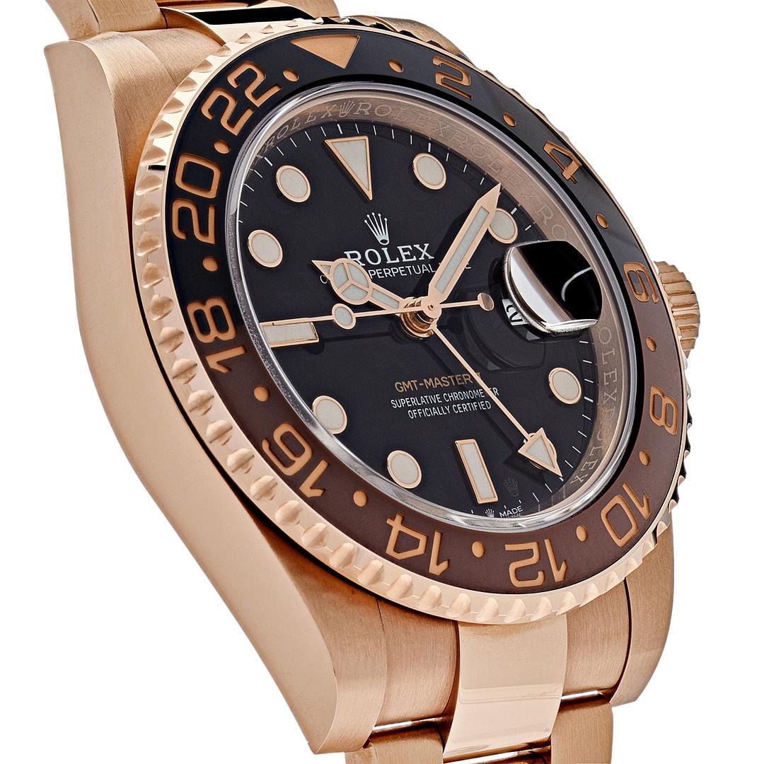 Rolex GMT-Master II 126715CHNR 'Root Beer' Rose Gold Black Dial (2018)