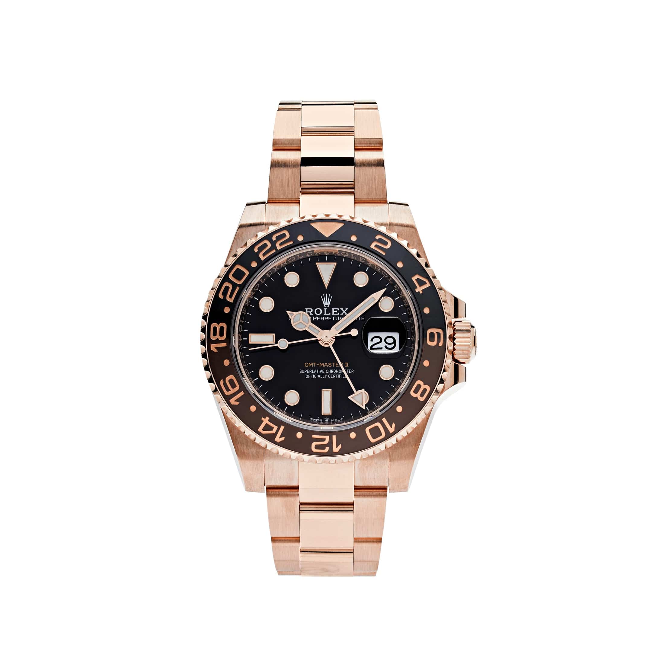 Rolex GMT-Master II 126715CHNR 'Root Beer' Rose Gold Black Dial (2022)