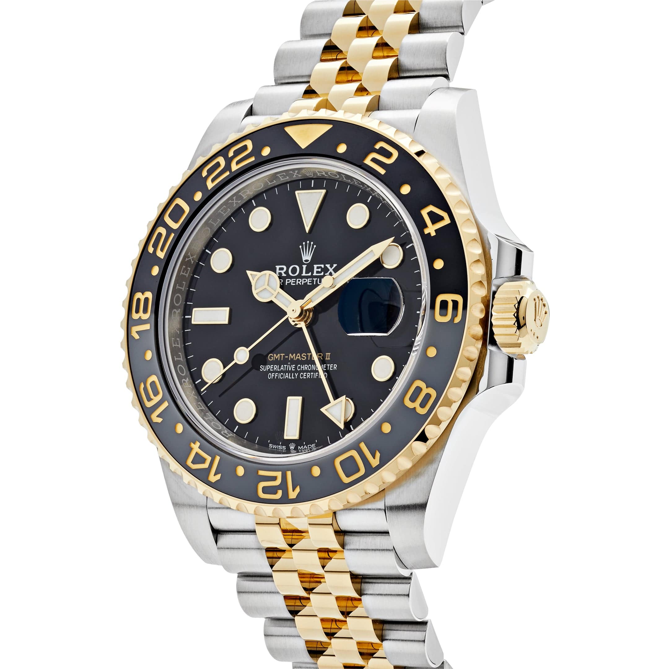 Rolex GMT-Master II 126713GRNR Stainless Steel Yellow Gold Black Dial Jubilee (2024)