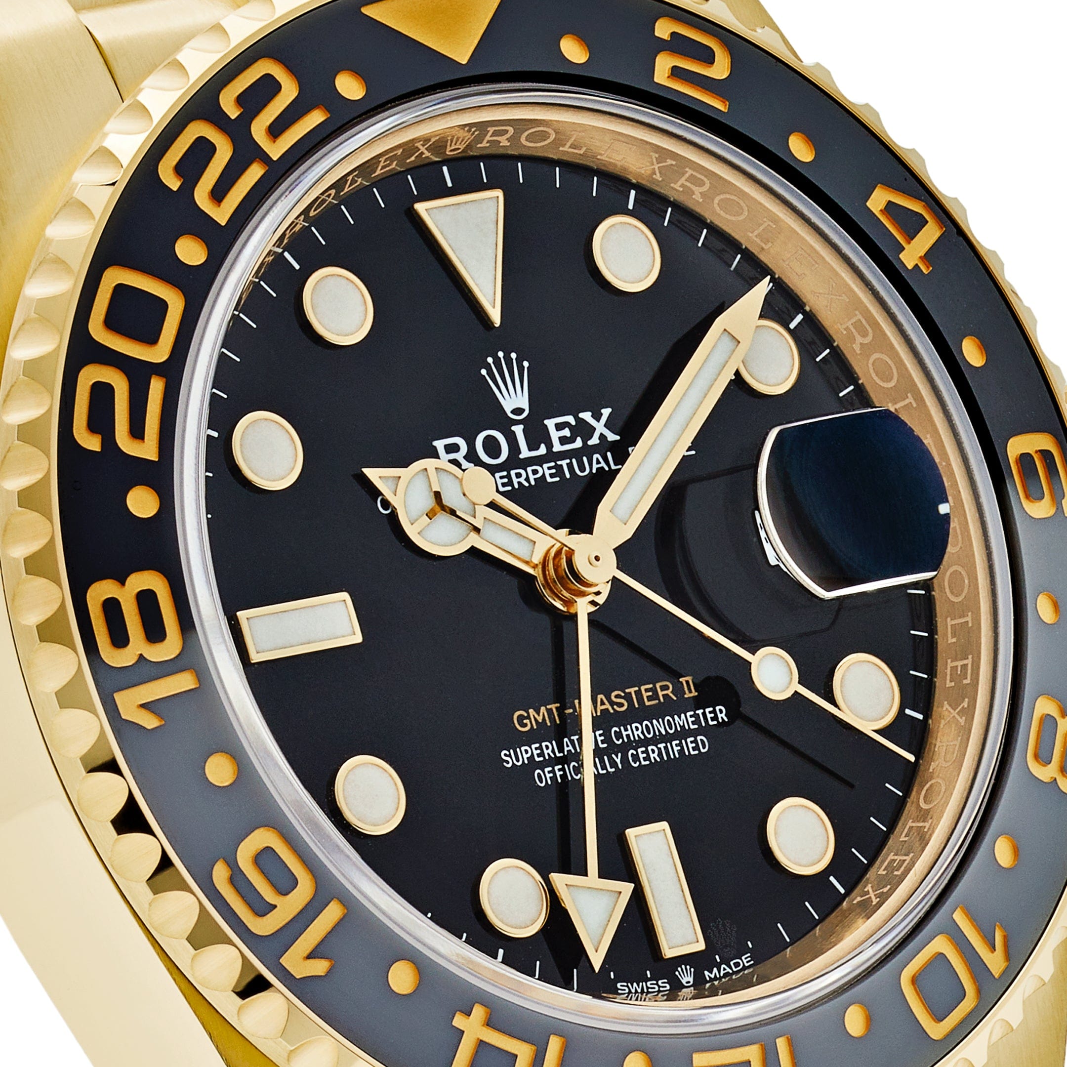 Rolex GMT-Master II 126718GRNR Yellow Gold Black Dial Jubilee (2024)