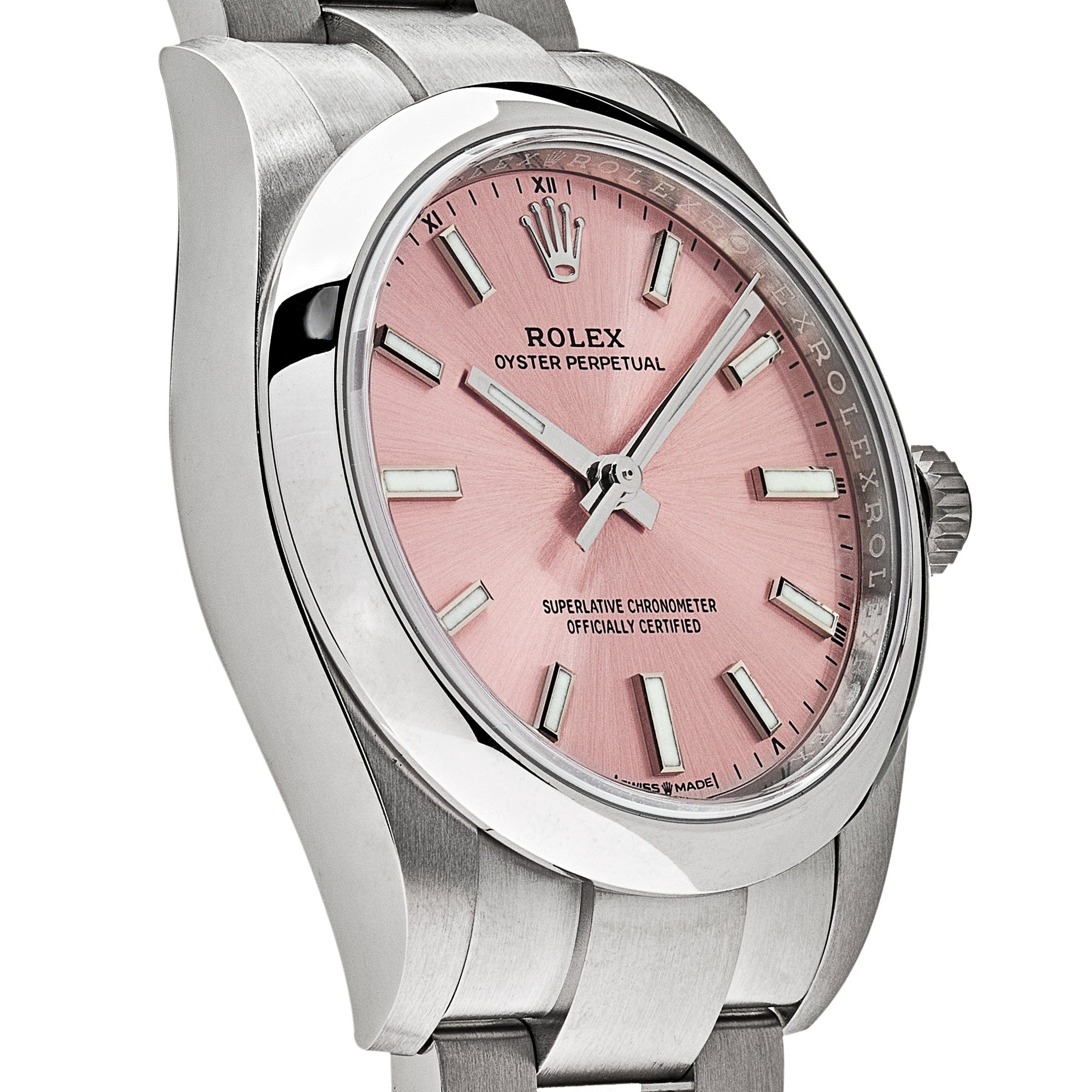 Rolex Oyster Perpetual 124200 Stainless Steel Pink Dial (2023)