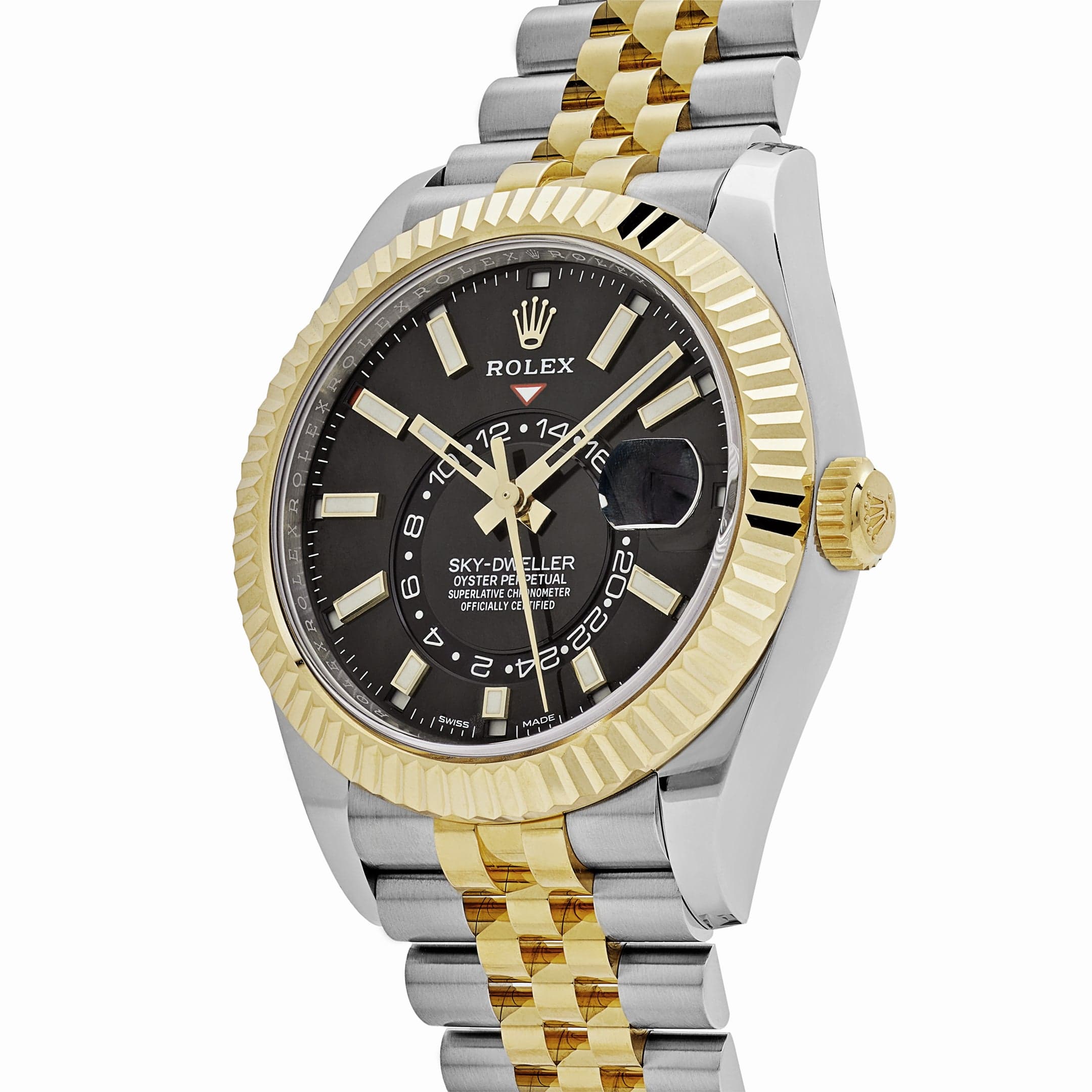 Rolex Sky-Dweller 336933 Stainless Steel Yellow Gold Jubilee Black Dial (2024)