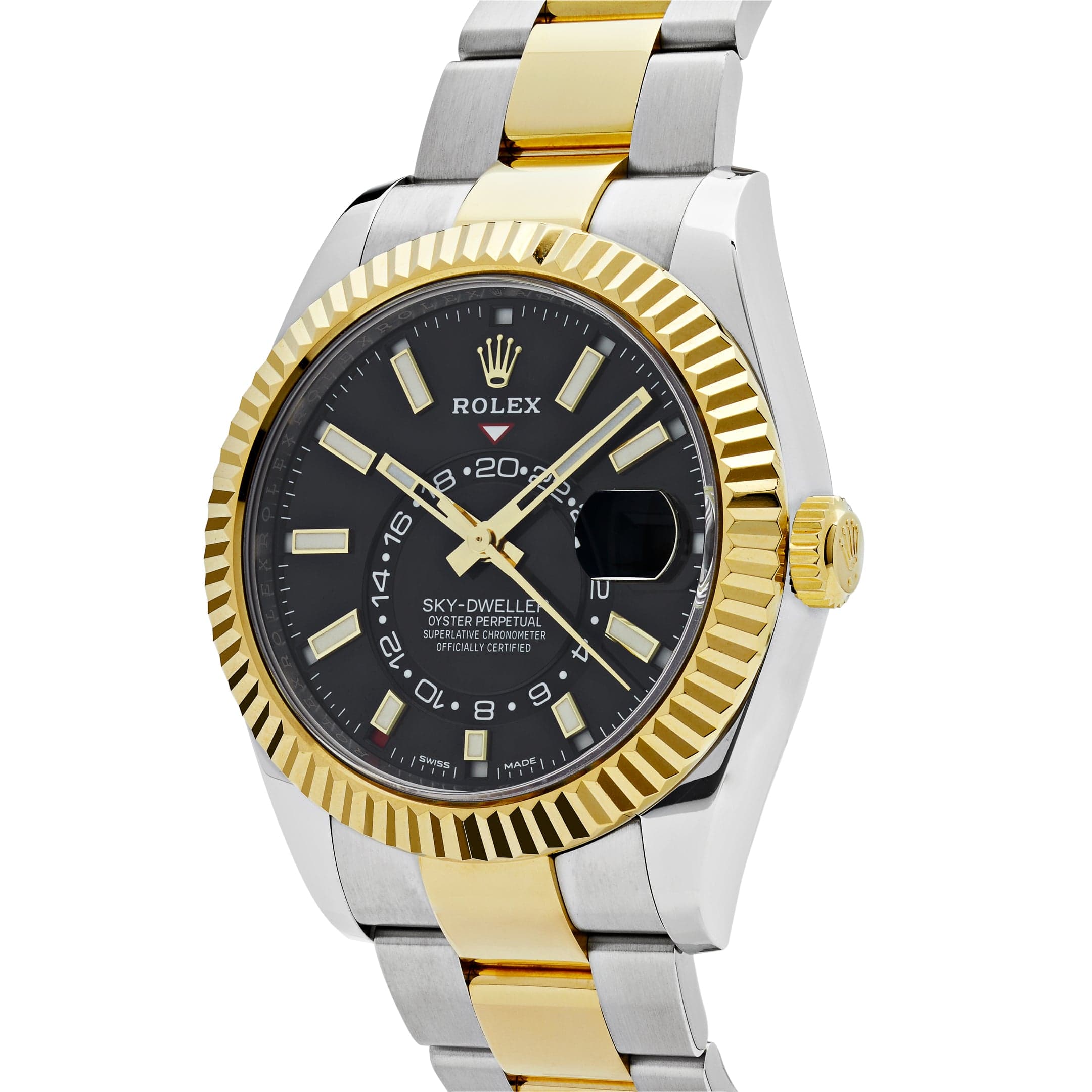 Rolex Sky-Dweller 326933 Stainless Steel Yellow Gold Black Dial (2020)