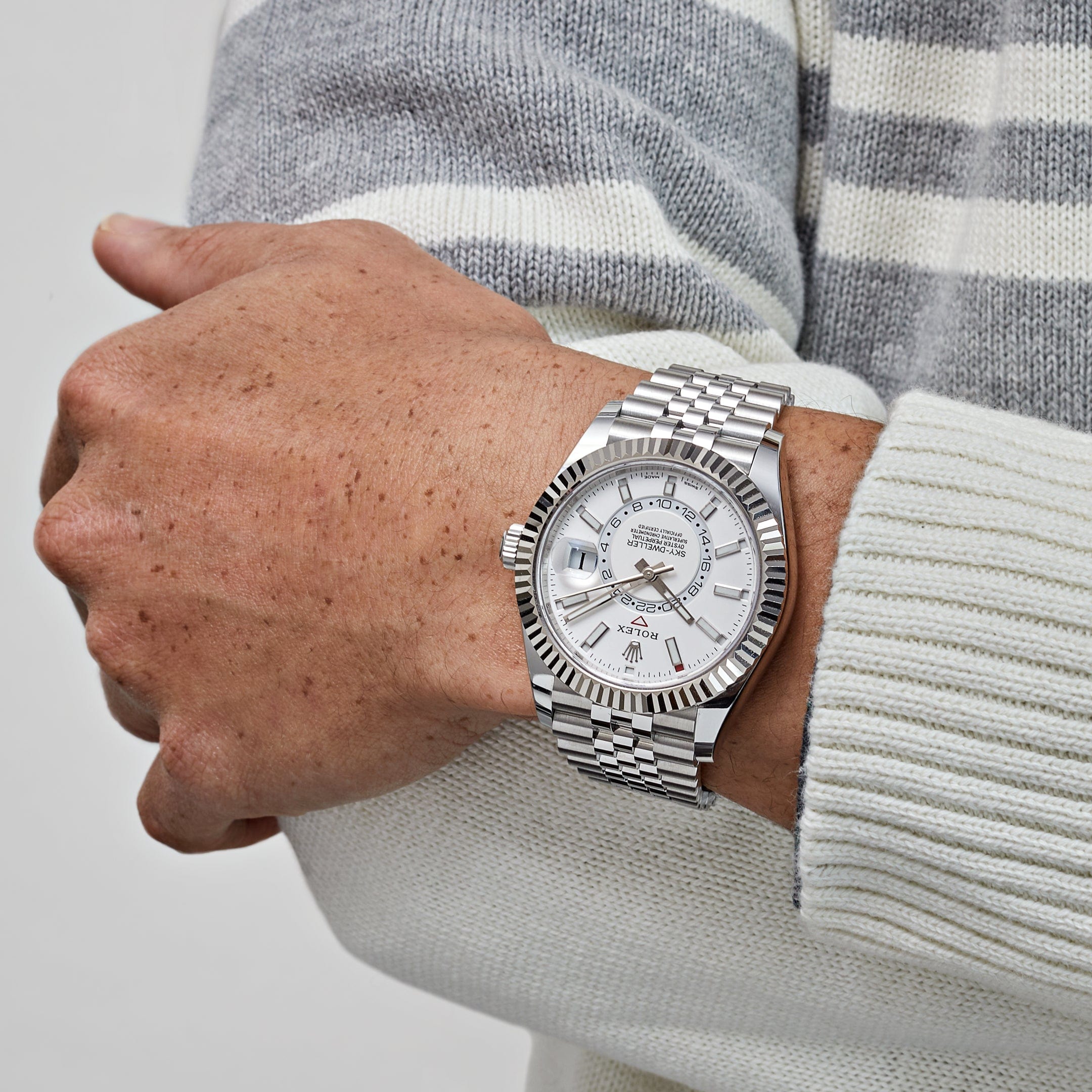 Rolex Sky-Dweller 326934 Stainless Steel White Dial Jubilee