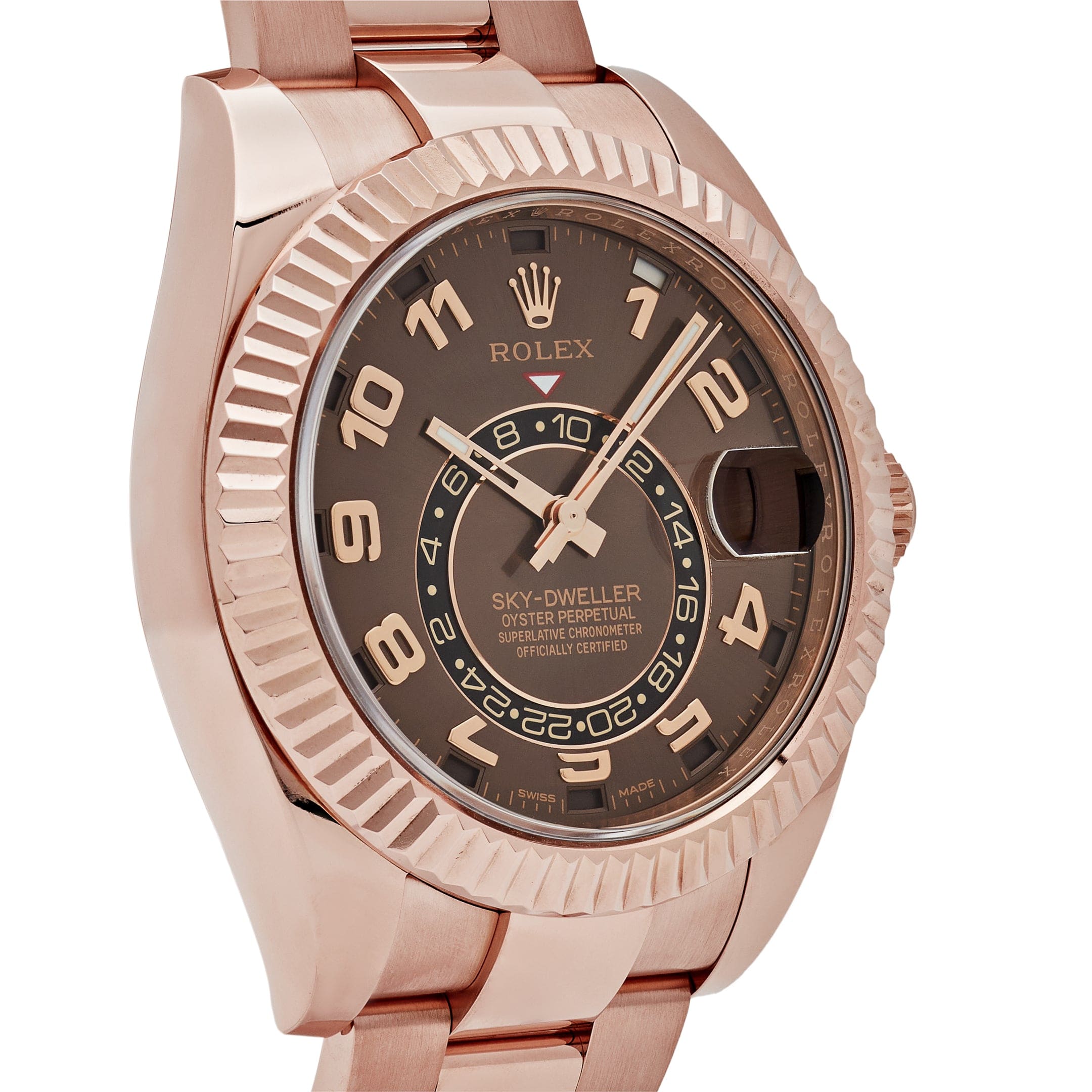 Rolex Sky-Dweller 326935 Rose Gold Chocolate Arabic Numeral Dial (2021)