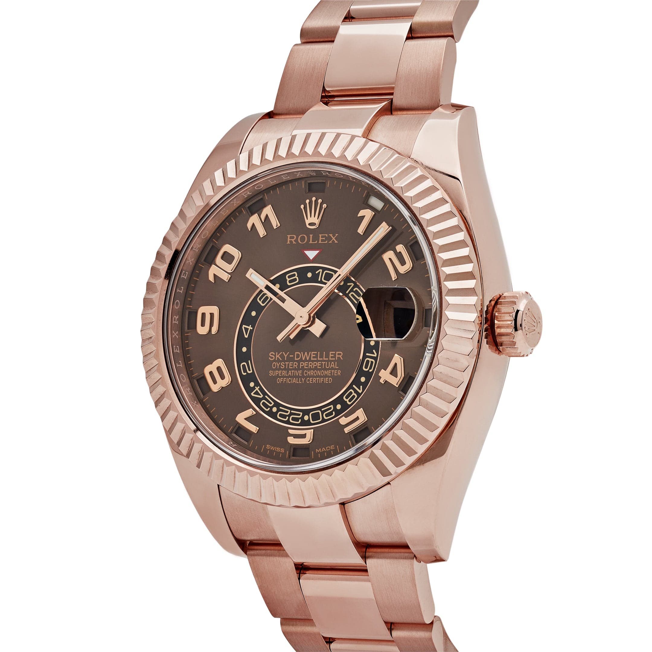 Rolex Sky-Dweller 326935 Rose Gold Chocolate Arabic Numeral Dial (2021)