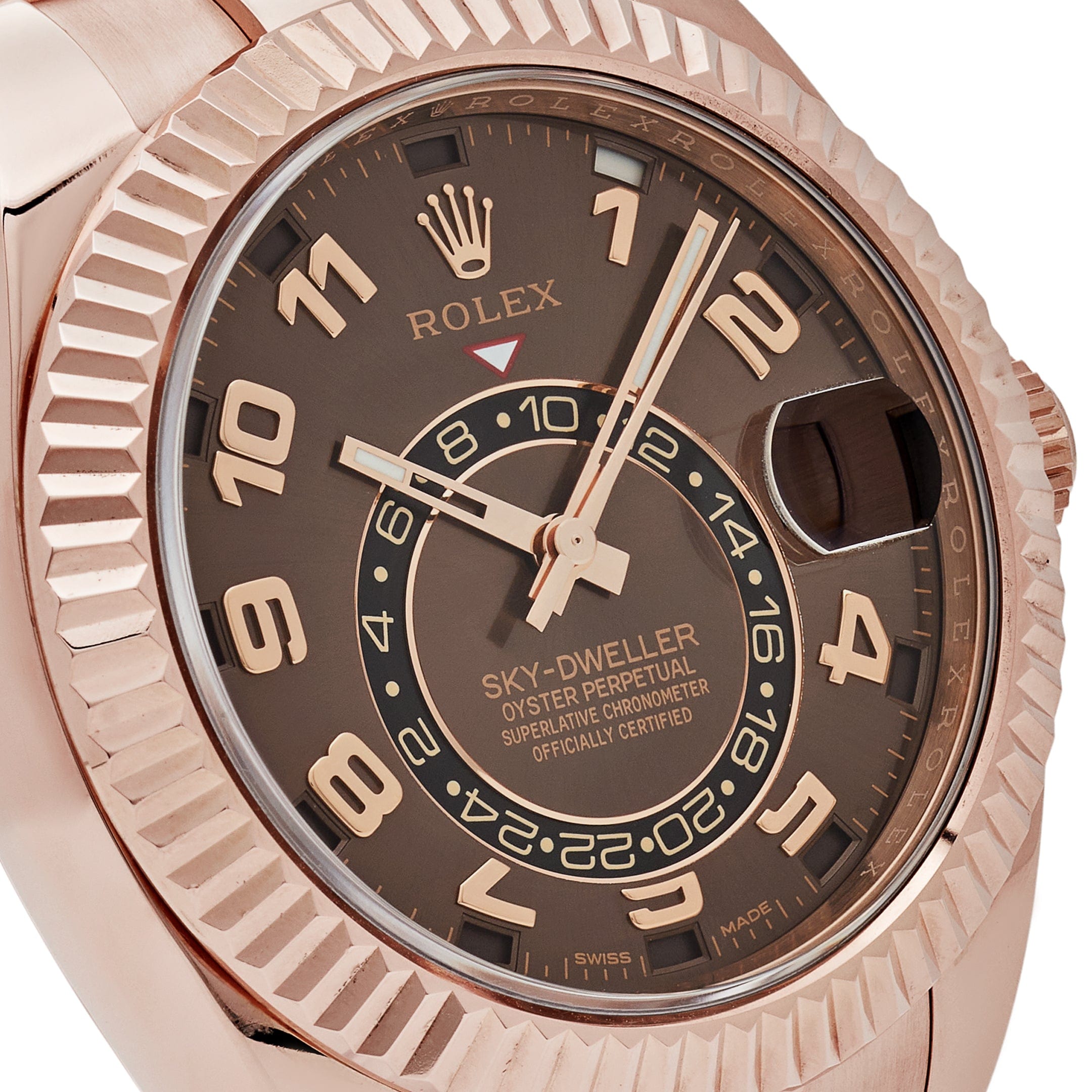 Rolex Sky-Dweller 326935 Rose Gold Chocolate Arabic Numeral Dial (2021)