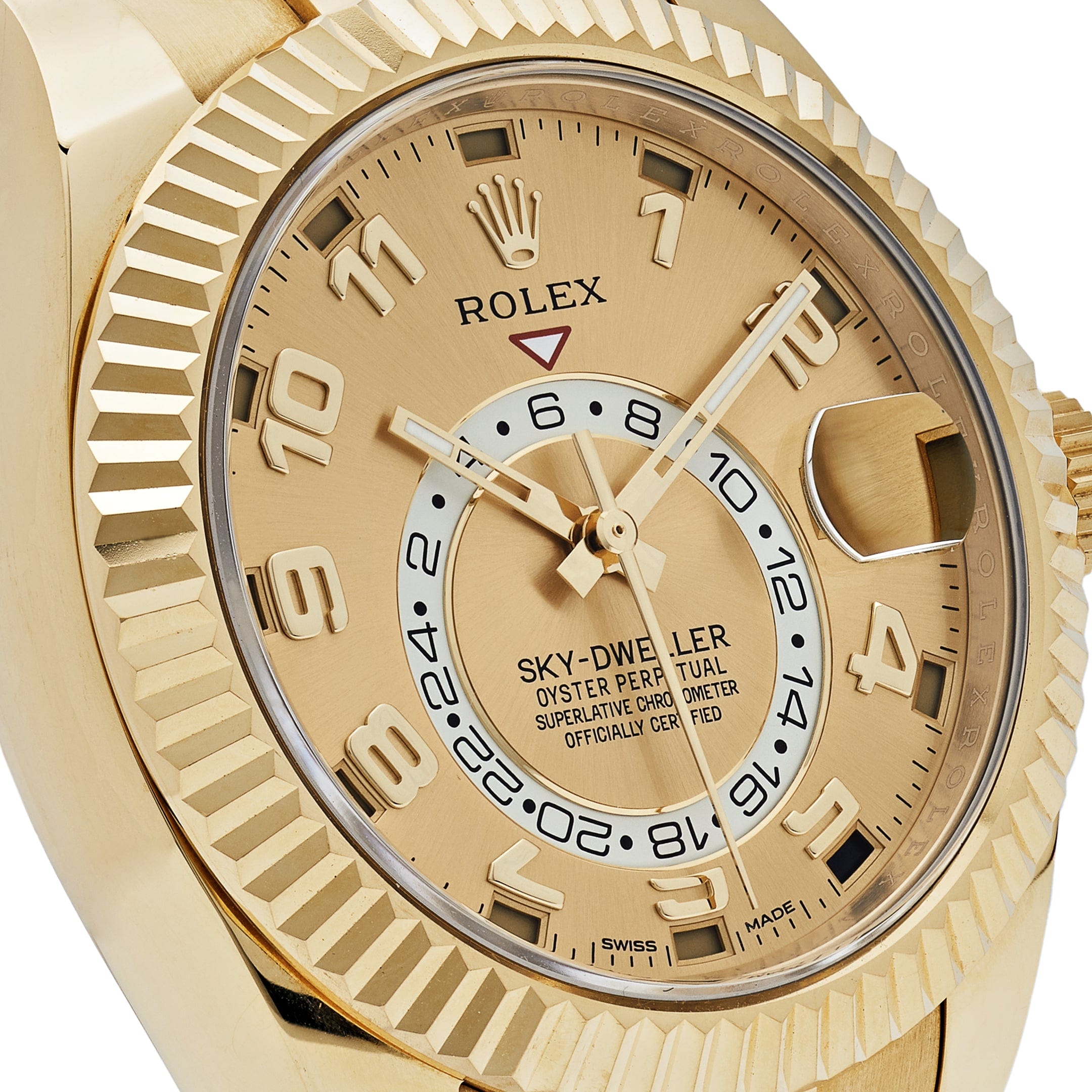 Rolex Sky-Dweller 326938 Yellow Gold Champagne Dial Arabic Numerals (2020)