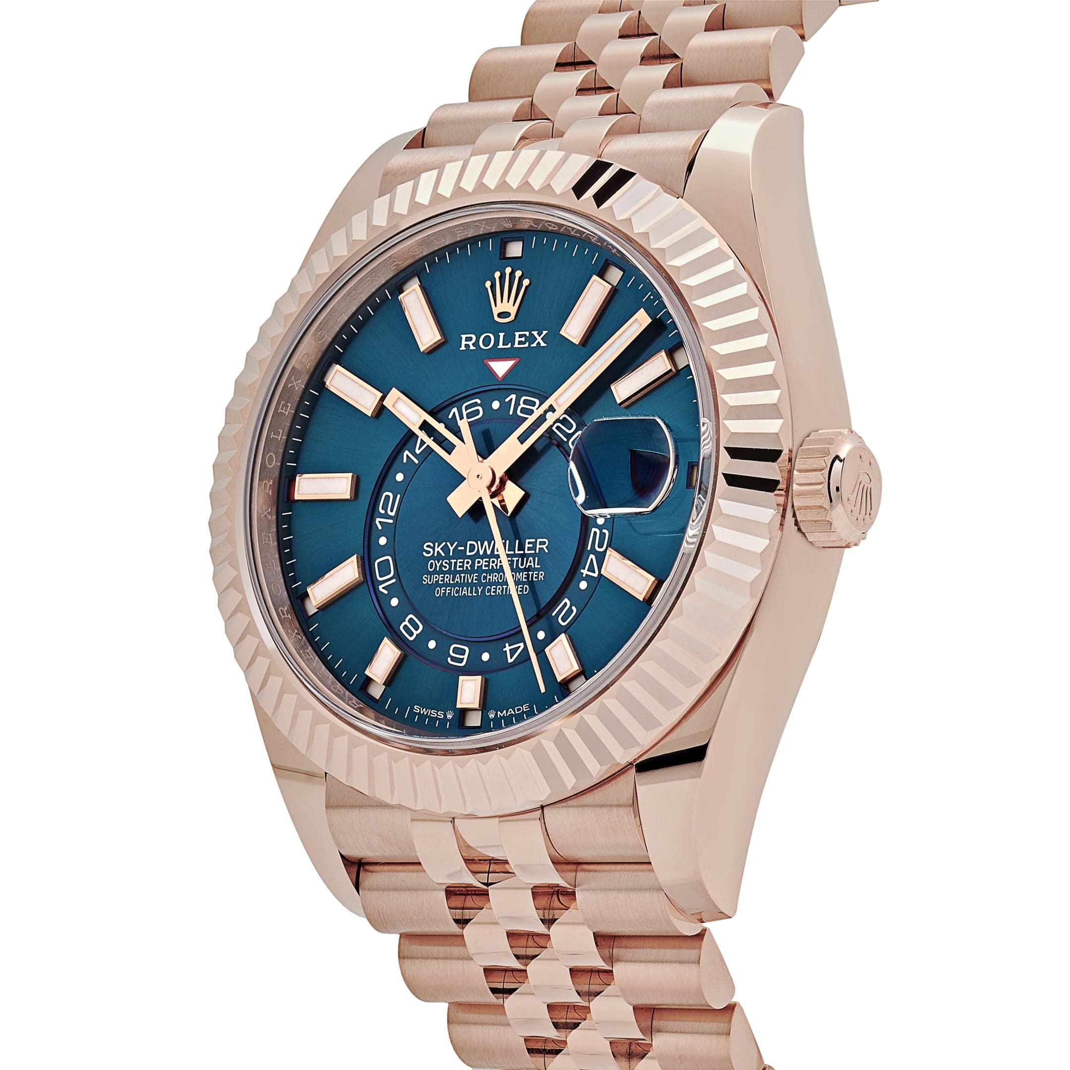 Rolex Sky-Dweller 336935 Everose Gold Blue Dial Jubilee