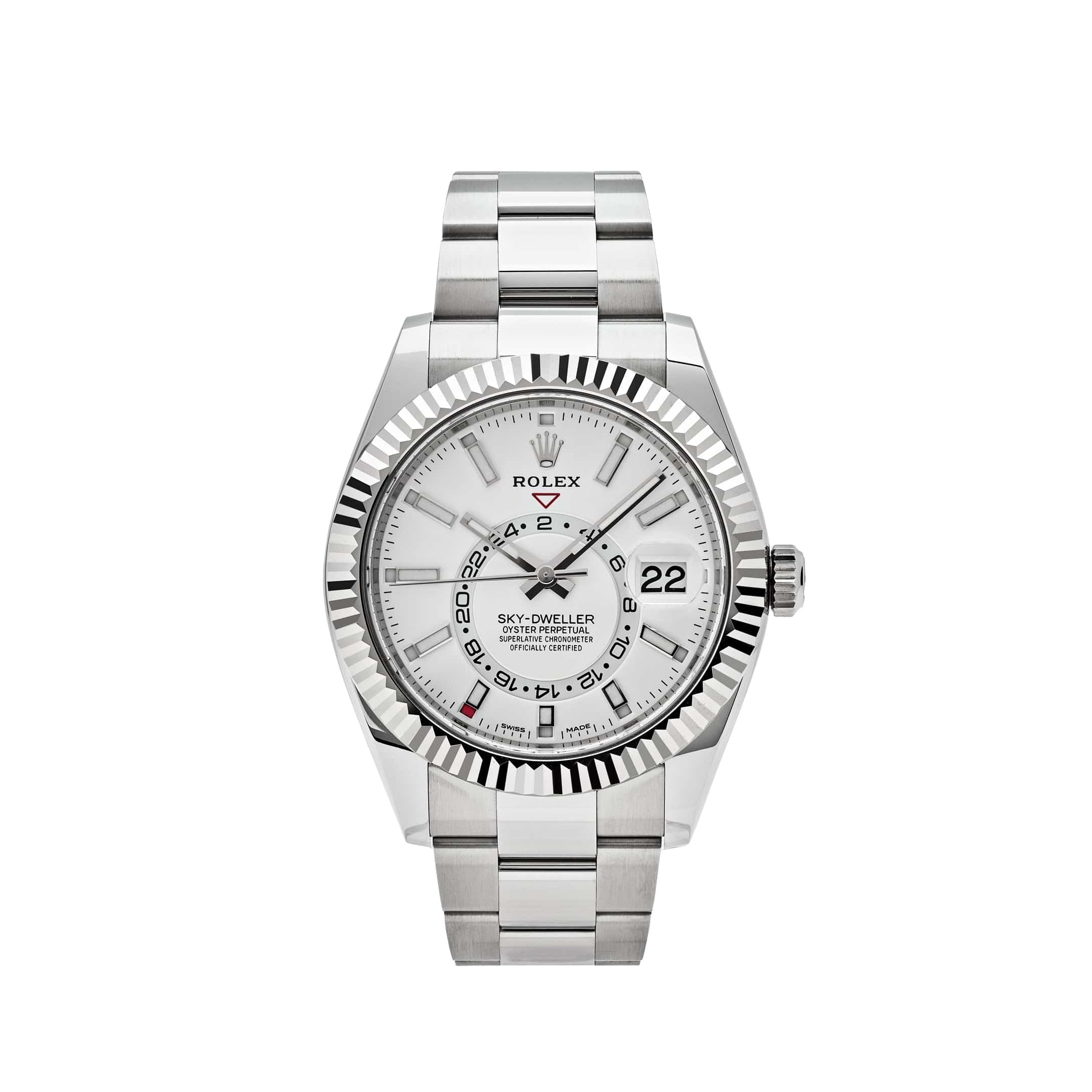 Rolex Sky-Dweller 326934 Stainless Steel White Dial