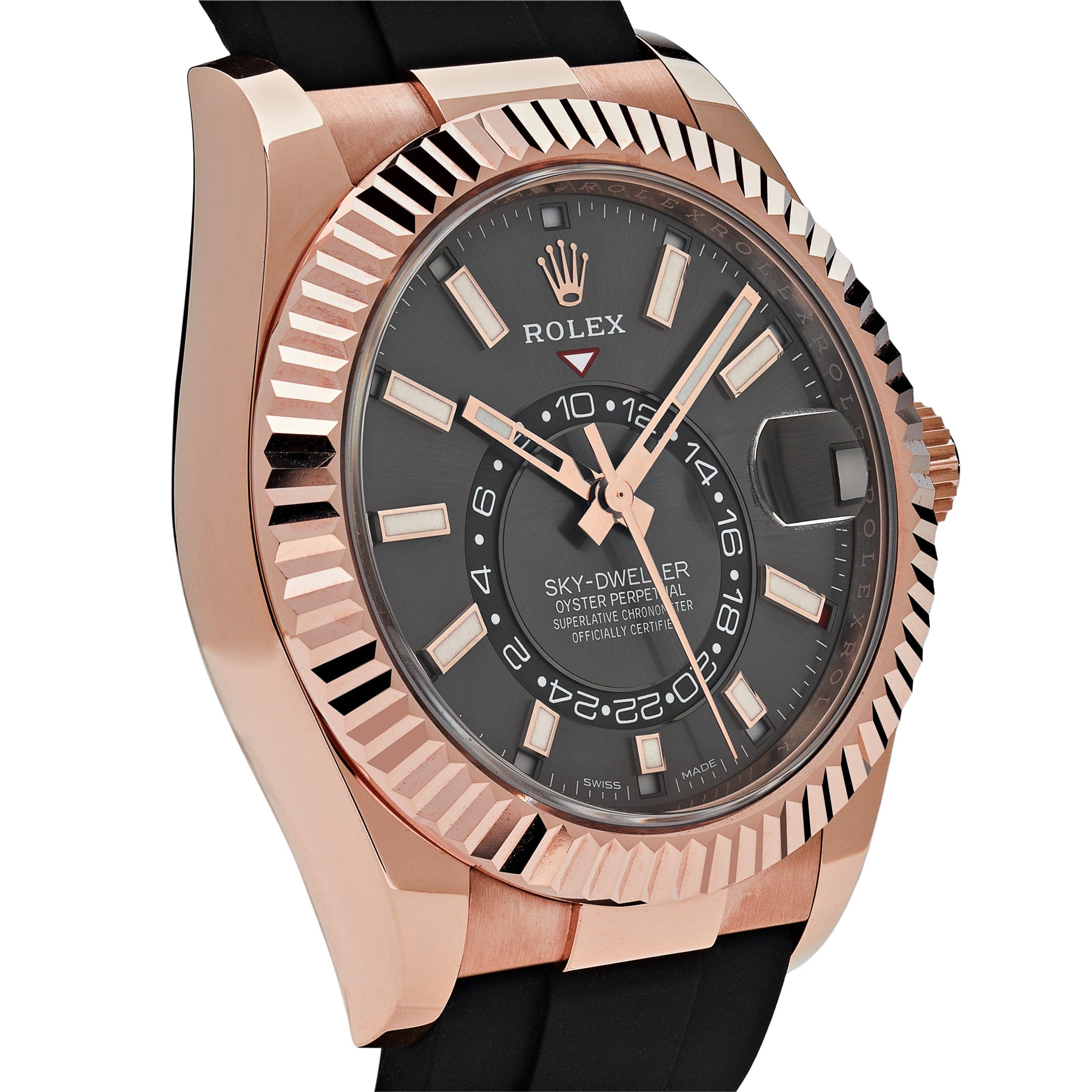Rolex Sky-Dweller 326235 Rose Gold Rhodium Dial