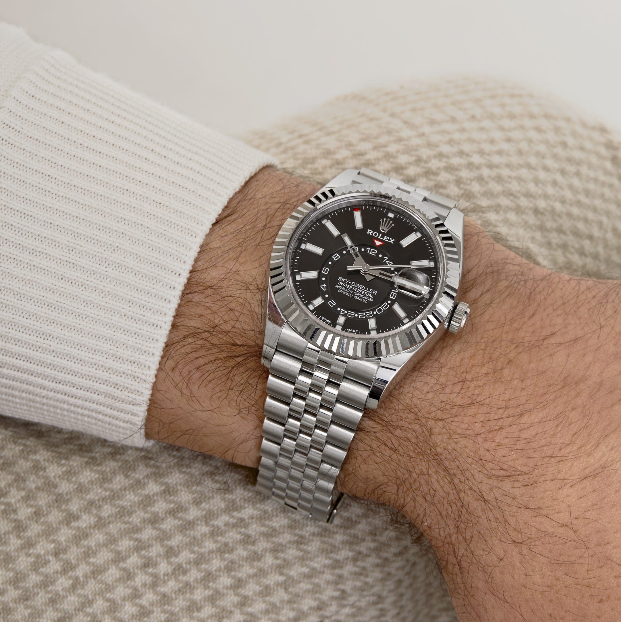 Rolex Sky-Dweller 326934 Stainless Steel Black Dial Jubilee (2023)