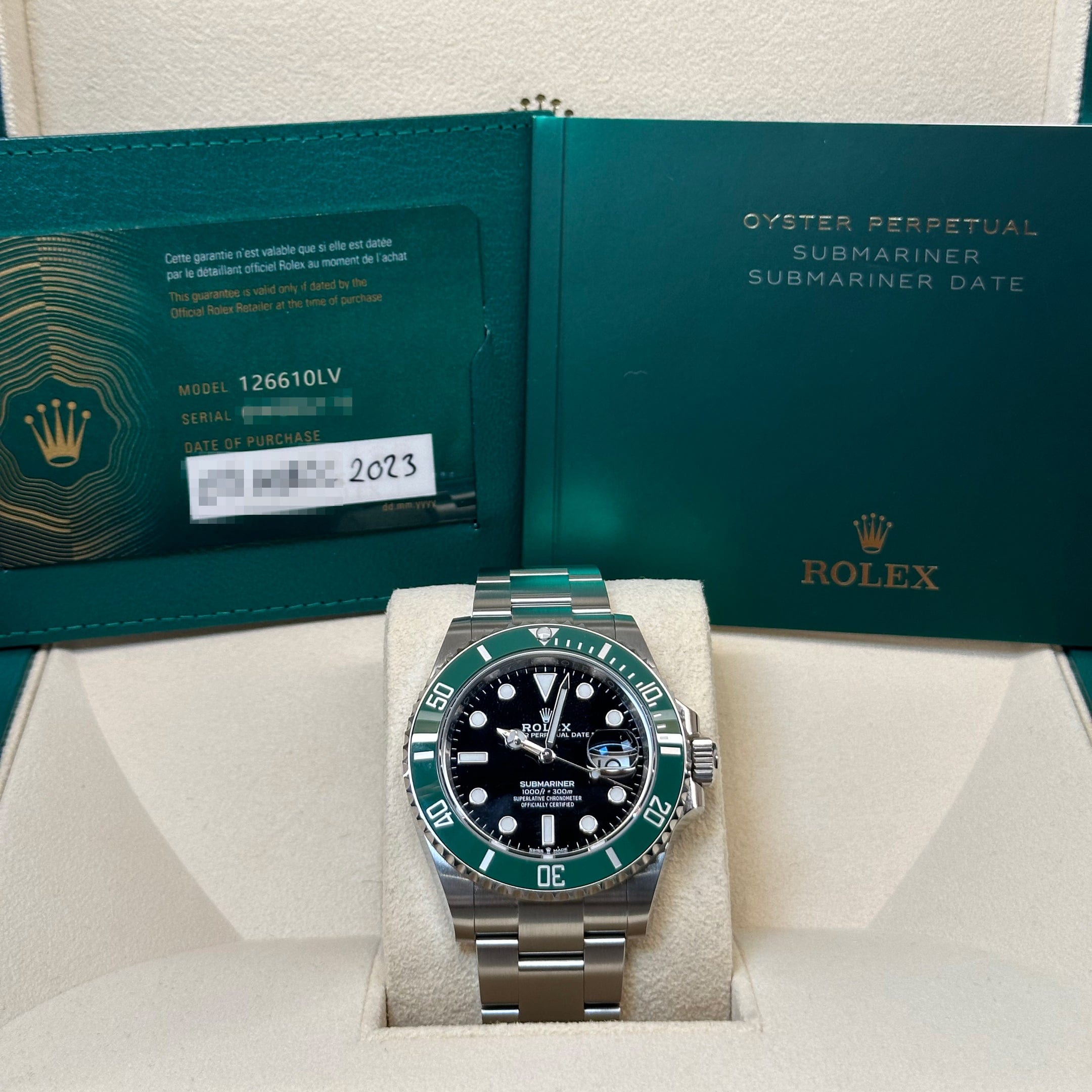 Rolex Submariner Date 126610LV 'Starbucks MK1' Stainless Steel Black Dial (2023)