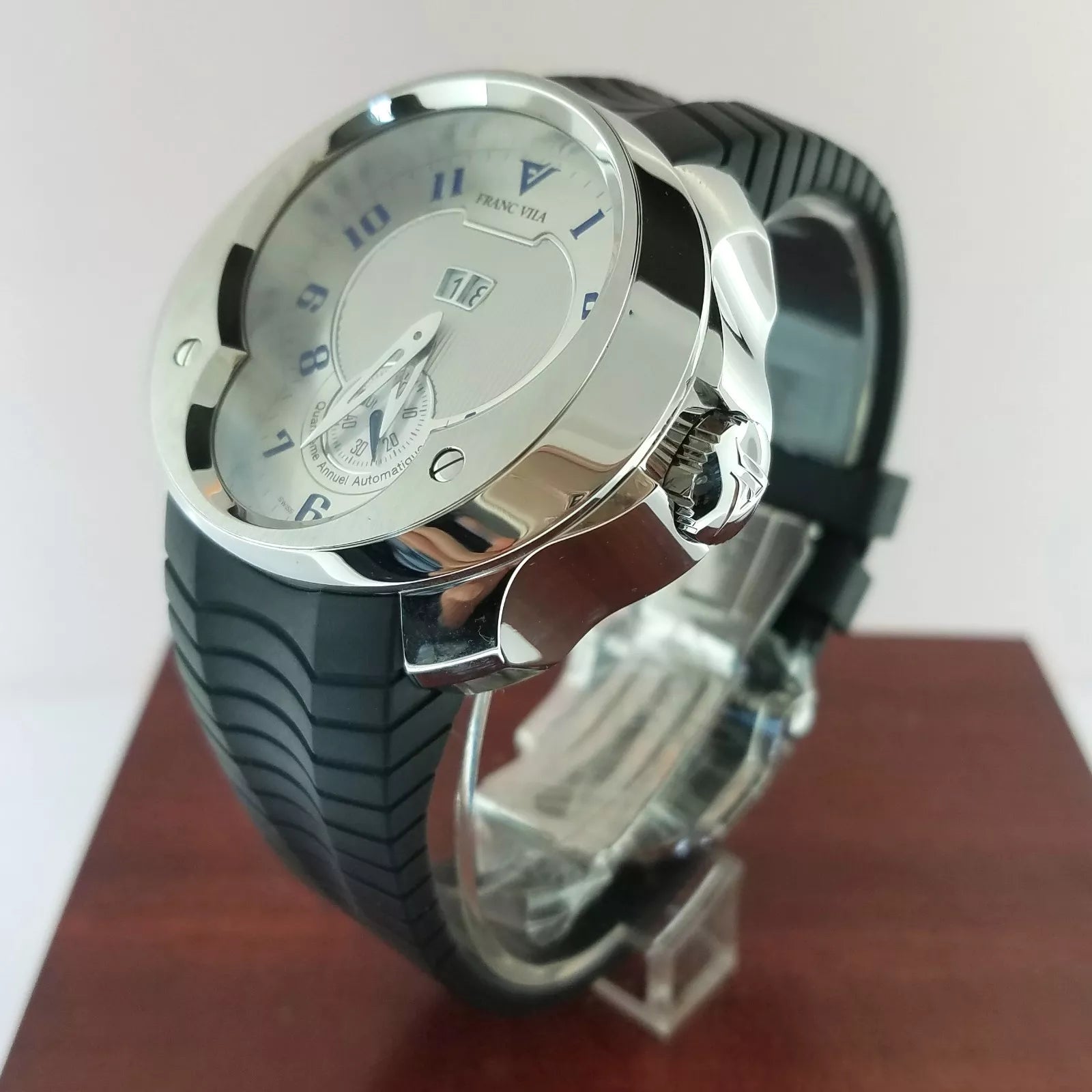 Franc Vila Esprit Unique Stainless Steel Rubber Men's Watch