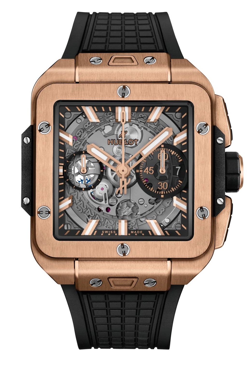 Hublot Square Bang Unico 18K King Gold Men's Watch - Premium Luxury Product