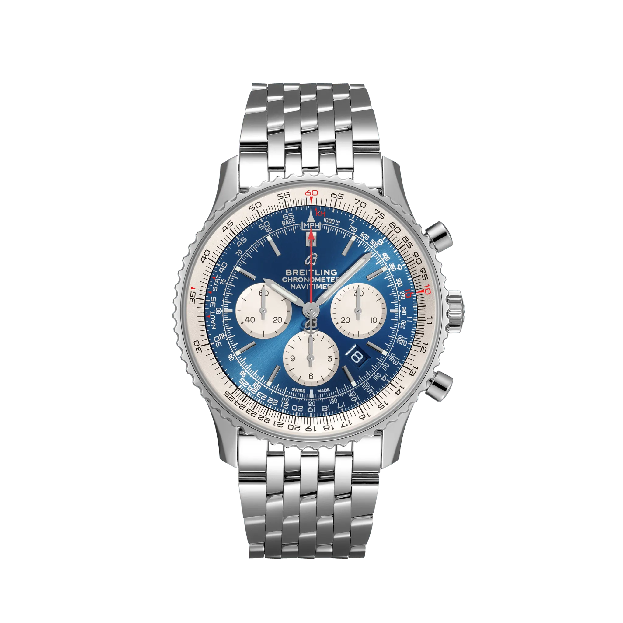 Breitling Navitimer B01 Chronograph 46 Stainless Steel Men's Watch - Premium Luxury Product