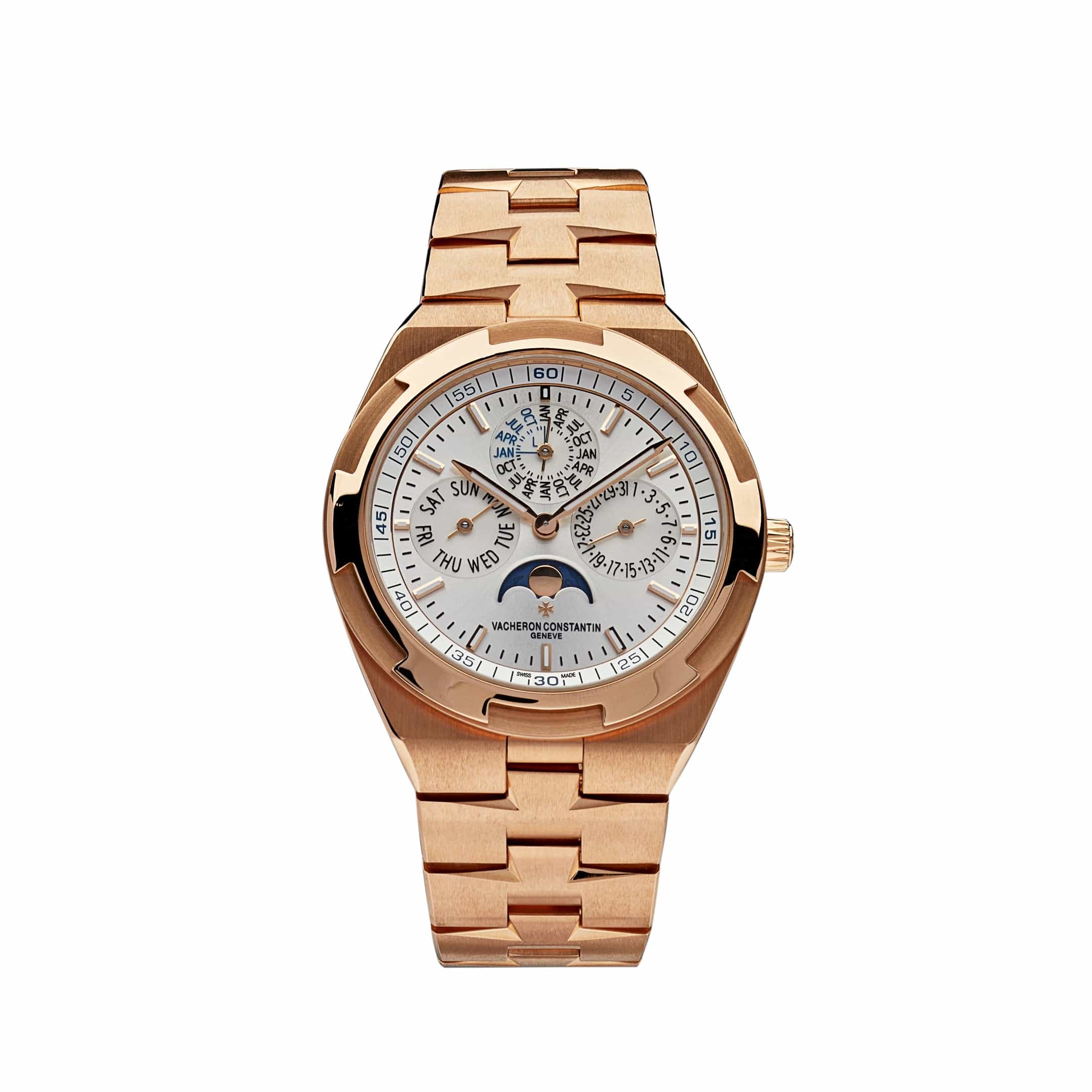 Vacheron Constantin Overseas 4300V/120R-B064 Perpetual Calendar Ultra-Thin Silver Dial Rose Gold