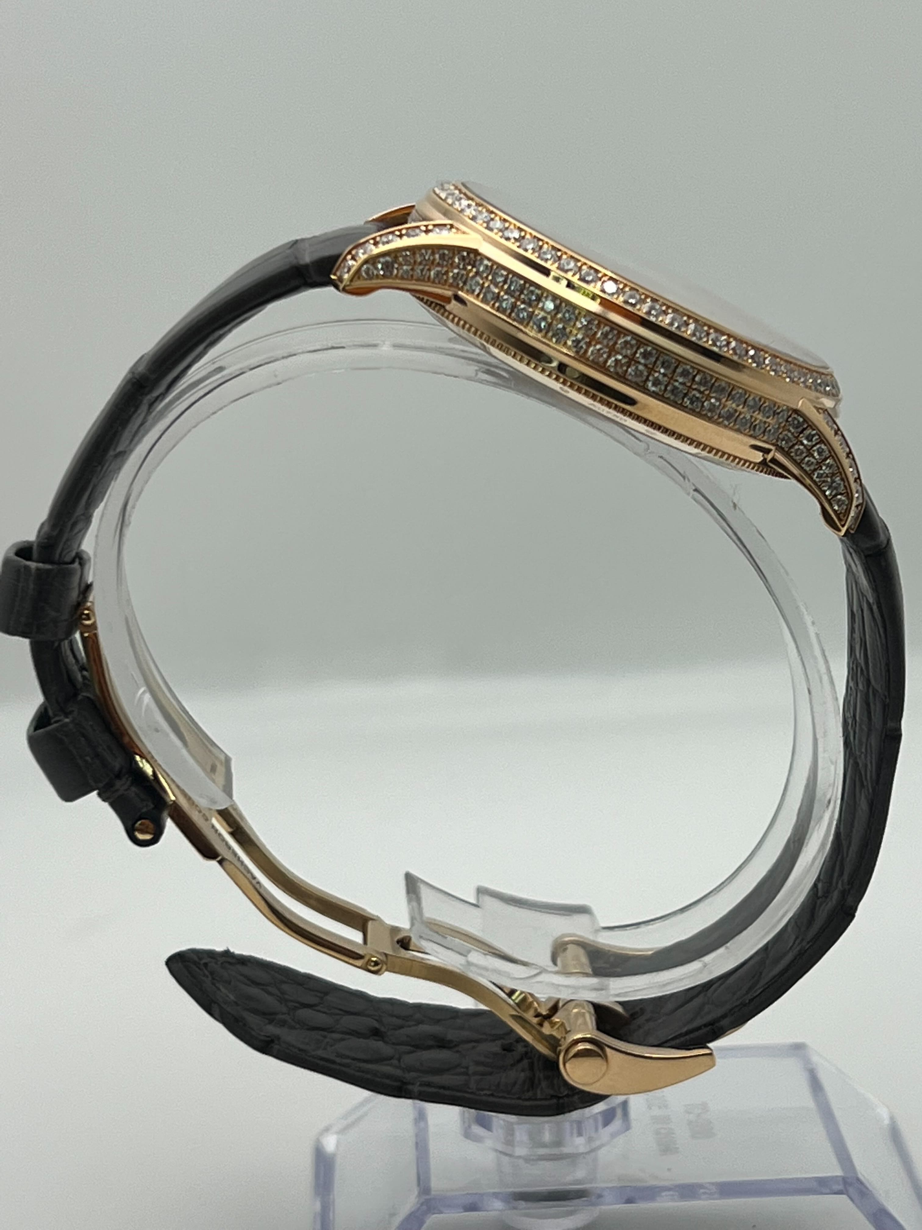 Vacheron Constantin Traditionnelle 6035T/000R-B634 Rose Gold Mother of Pearl Dial