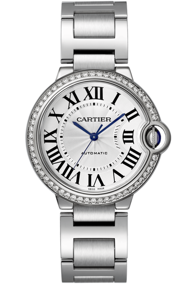 Cartier Ballon Bleu Diamond Stainless Steel Lady's Watch - Premium Luxury Product