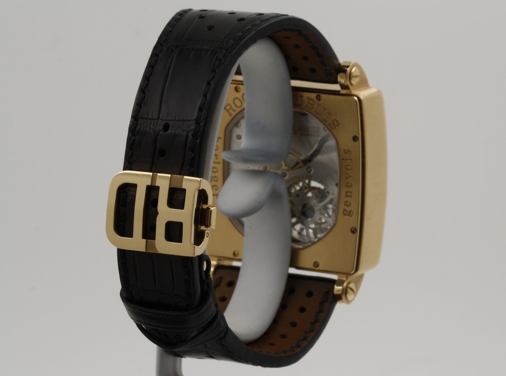 Roger Dubuis Golden Square Tourbillon 18K Rose Gold Mens Watch